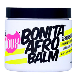 The Doux BONITA front jar showing product packaging and easy scoop benefit