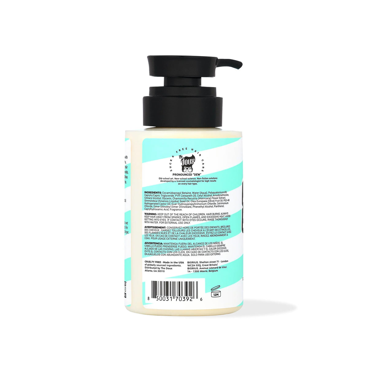 The Doux Bonita Bubble Balm cream texture close-up highlighting smooth application benefit
