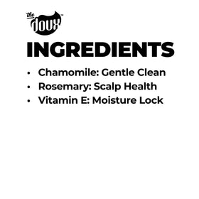 The Doux rosemary and vitamin E close-up conveying scalp-refreshing boost