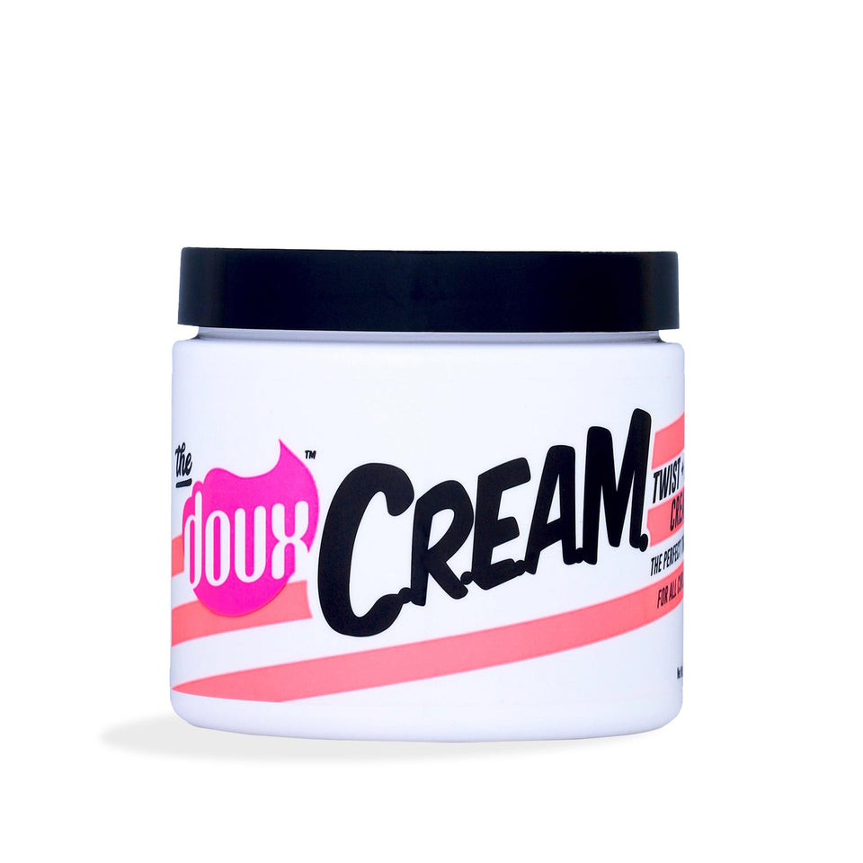 The Doux front packaging showing product benefits and label