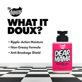 The Doux DEAR MAMA being used to detangle hair with visible slip