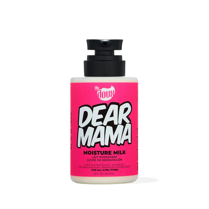 The Doux DEAR MAMA front bottle showing label and benefits