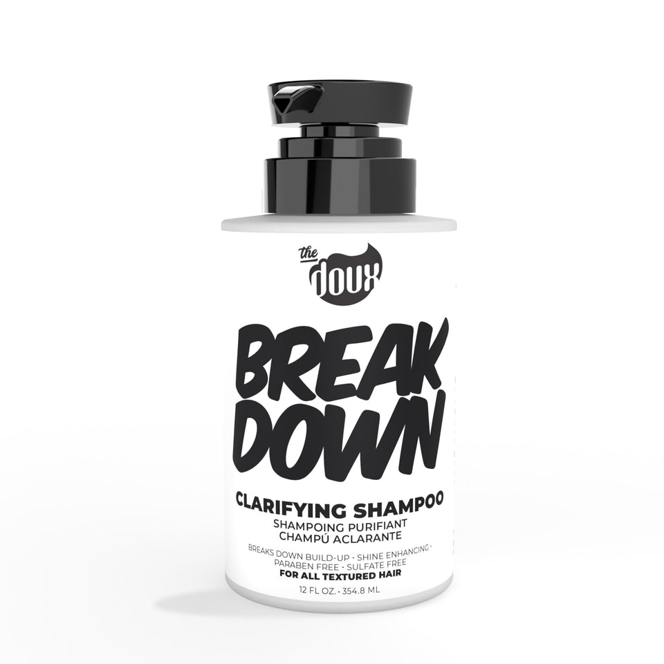 The Doux front bottle showing clean packaging and product benefit
