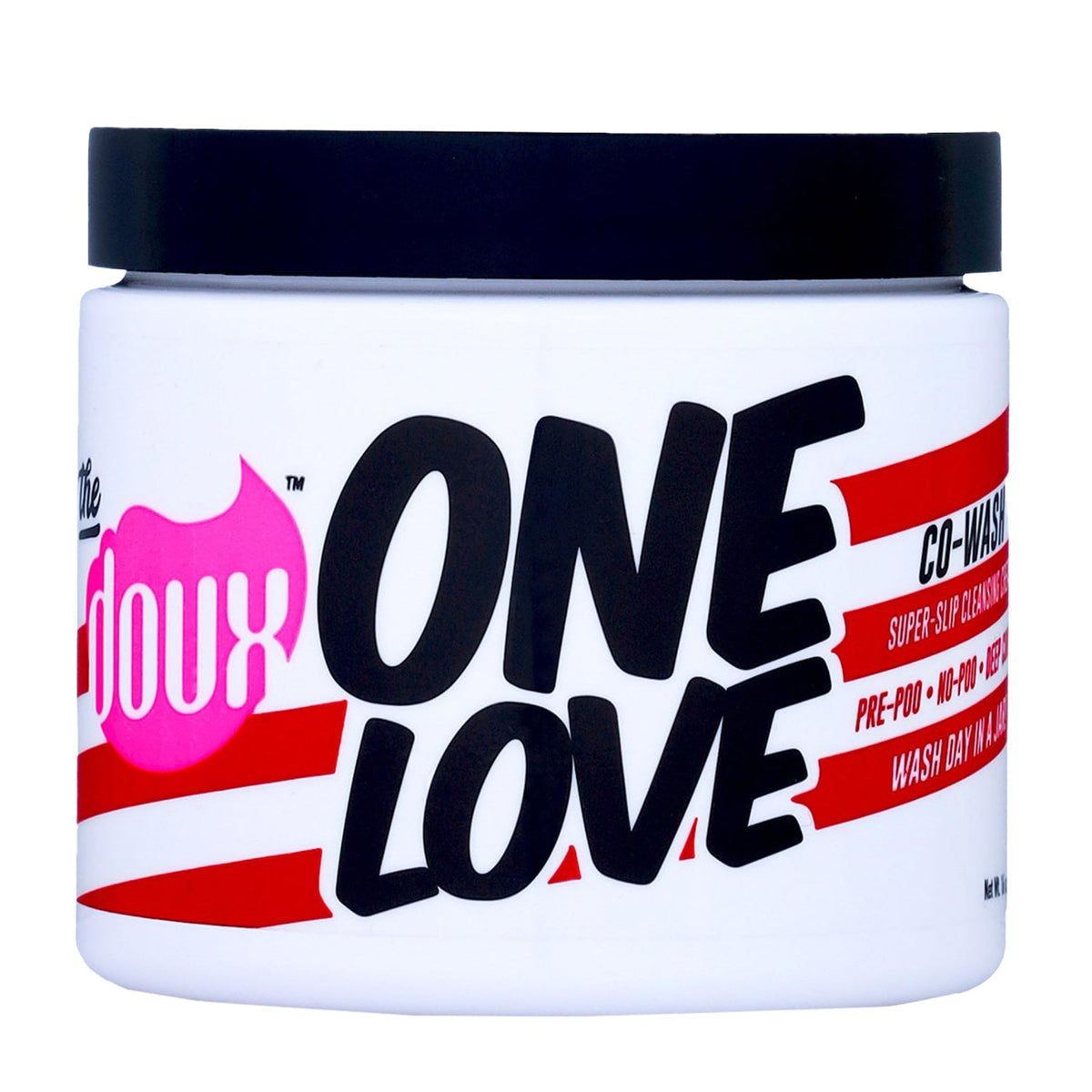 The Doux front packaging showing jar and label with clean design benefits