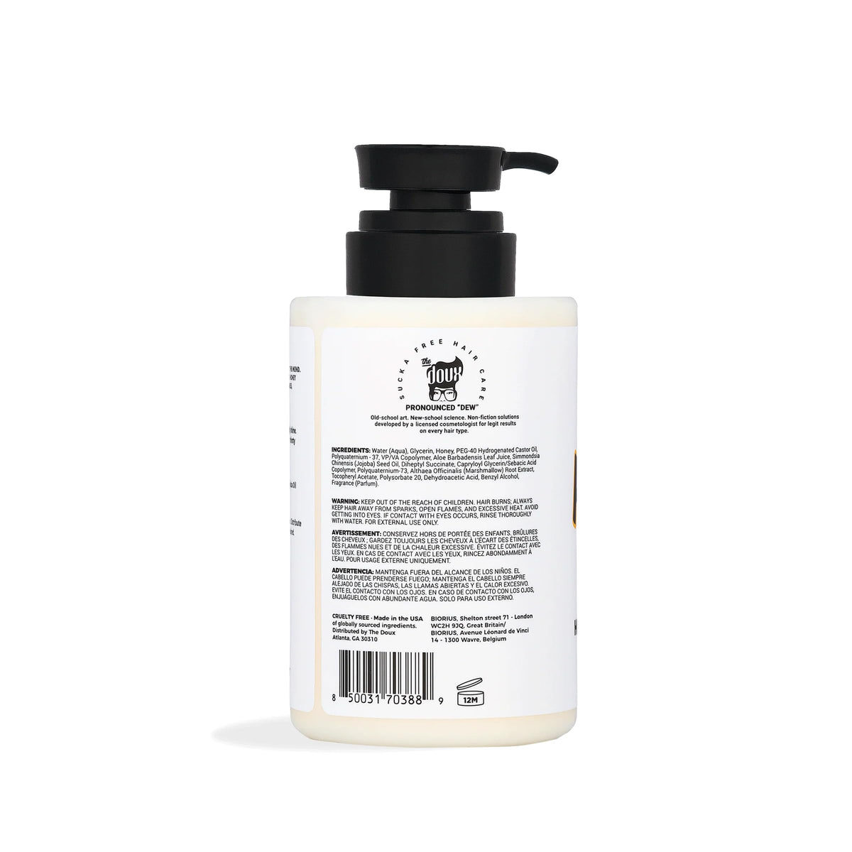 The Doux honey butter gel texture close-up highlighting creamy moisture and hold