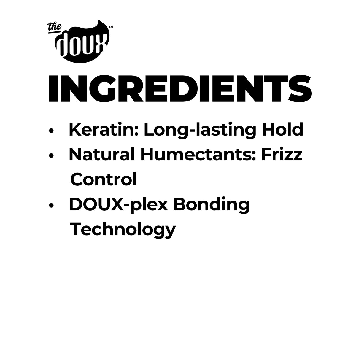 The Doux mist applied to curly hair showing frizz reduction benefit