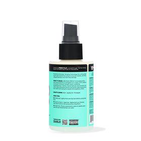 The Doux close-up of spray texture demonstrating lightweight, non-greasy finish