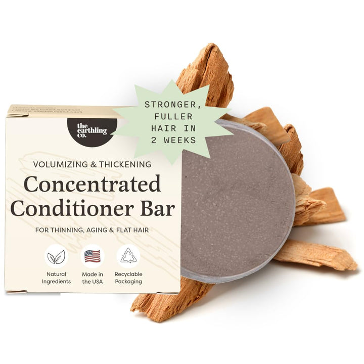 The Earthling Co. conditioner bar front packaging showing eco-friendly design and benefits