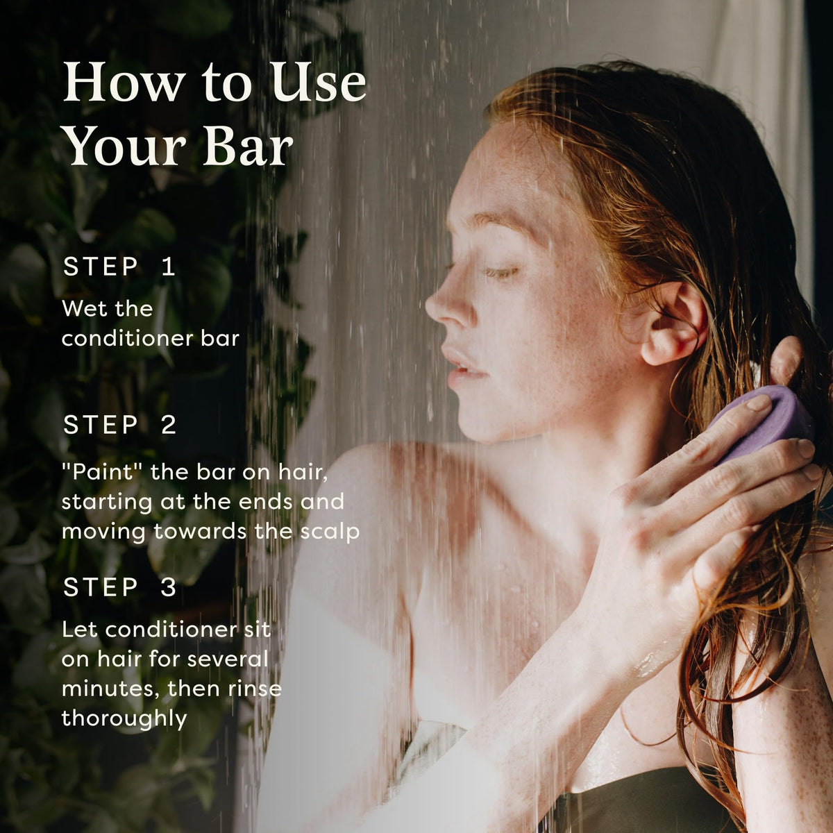 The Earthling Co. conditioner bar staged in bathroom highlighting shelf-ready design