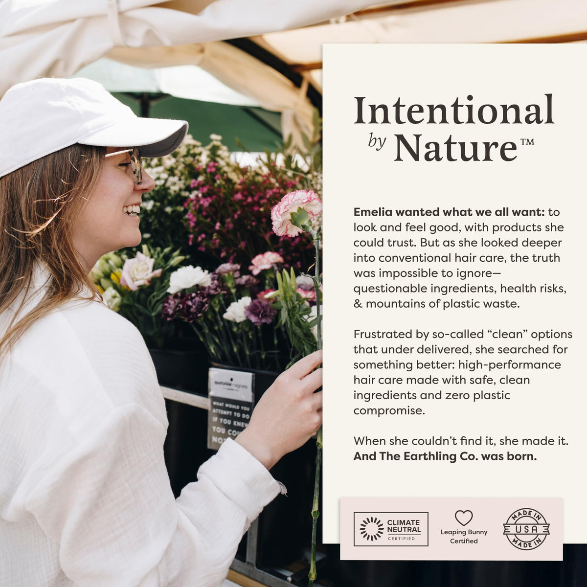 The Earthling Co. conditioner bar in a travel kit showcasing TSA-ready convenience