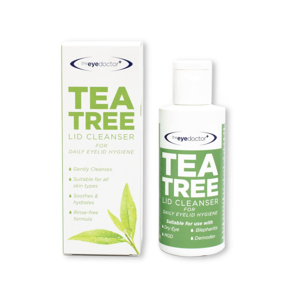 The Eye Doctor front packaging showing 100ml bottle and clear benefits