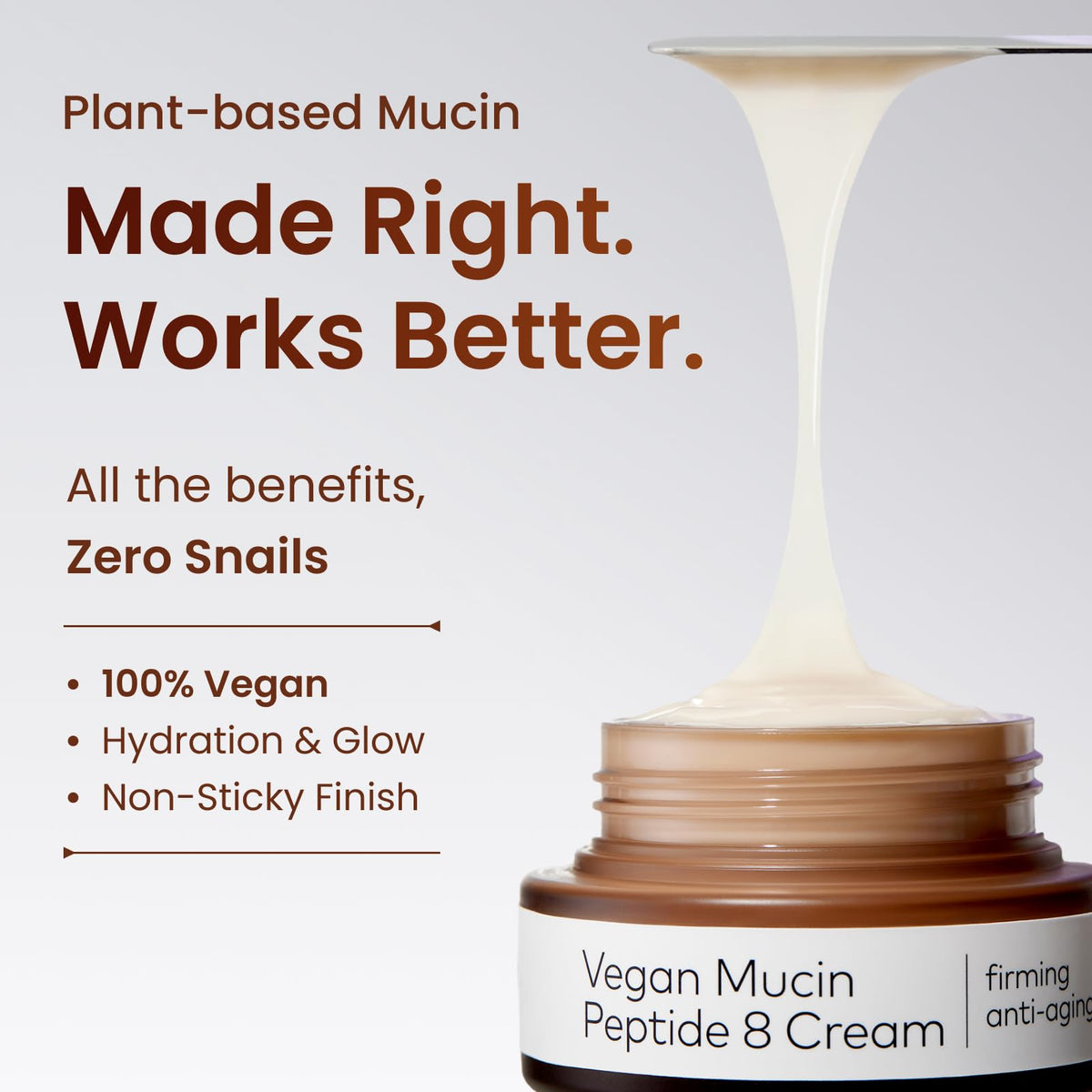 The Face Shop cream texture swatched to show smooth, non-greasy hydration