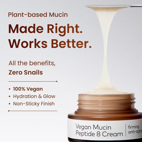 The Face Shop cream texture swatched to show smooth, non-greasy hydration