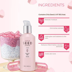 THE FACE SHOP lotion texture close-up showing lightweight gel-cream finish