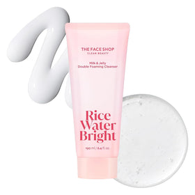THE FACE SHOP front packaging showing the dual-cleanse tube for quick removal