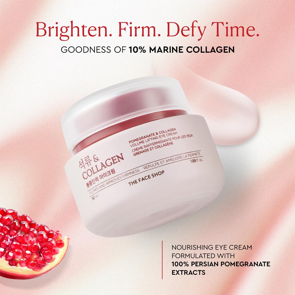 The Face Shop cream texture close-up demonstrating lightweight, hydrating feel