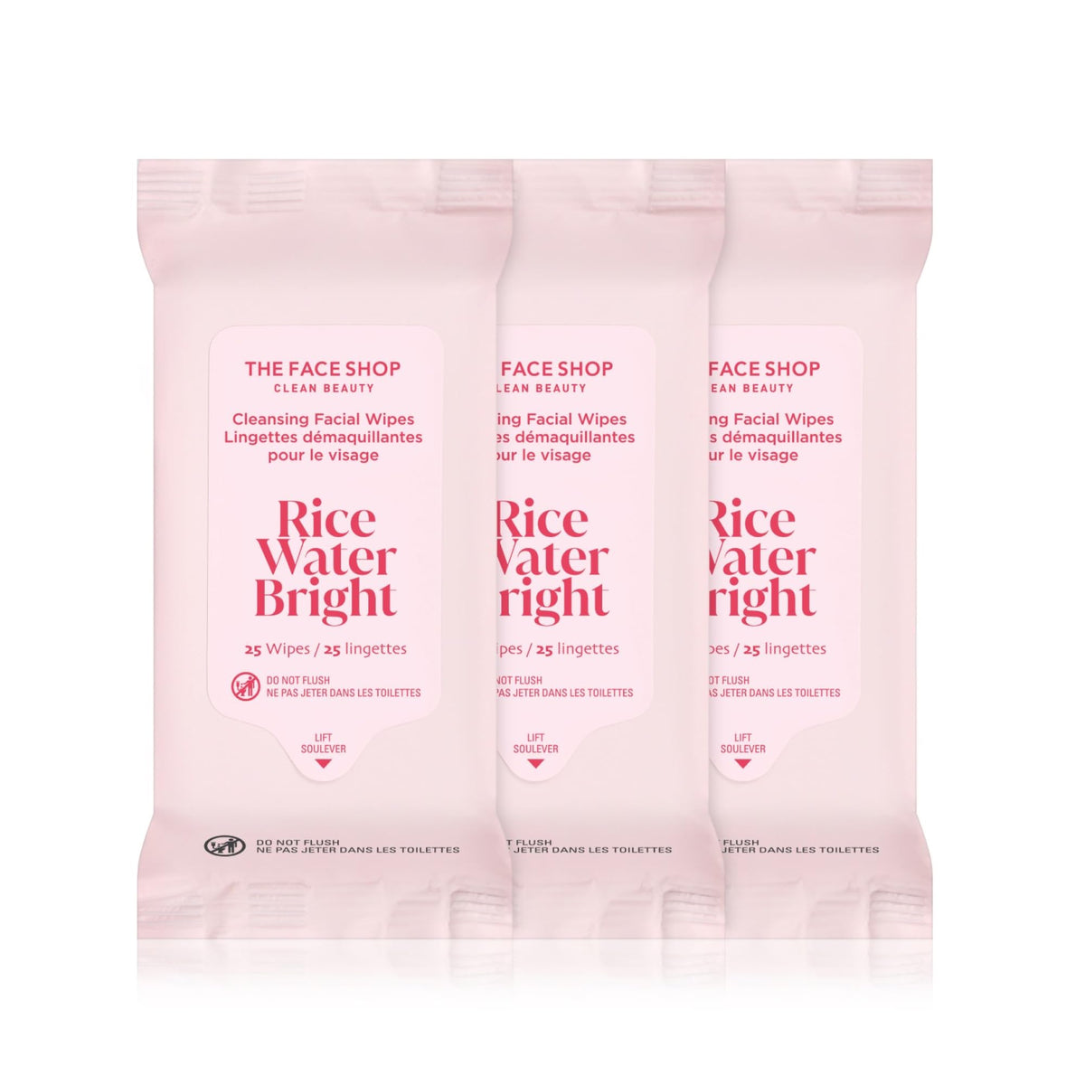 THE FACE SHOP front packaging showing three packs and brand clarity