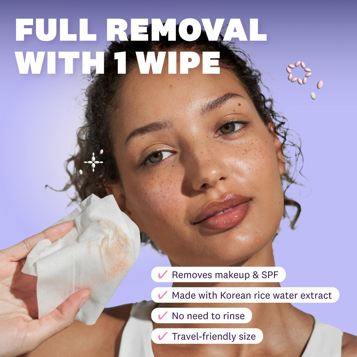THE FACE SHOP size comparison with phone showing travel-friendly scale