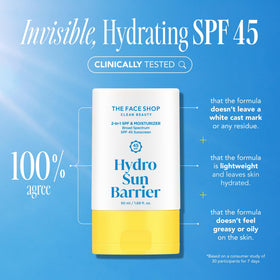 The Face Shop Hydro Sun Barrier being applied as a makeup primer for smoother base