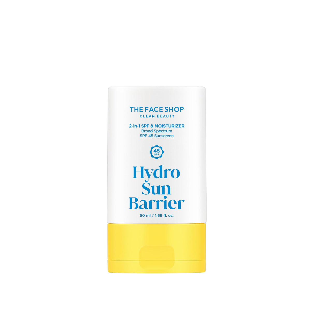 The Face Shop Hydro Sun Barrier front packaging showing SPF 45 protection