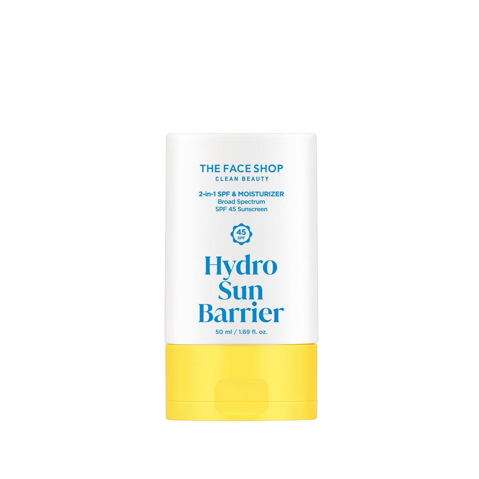 The Face Shop Hydro Sun Barrier front packaging showing SPF 45 protection