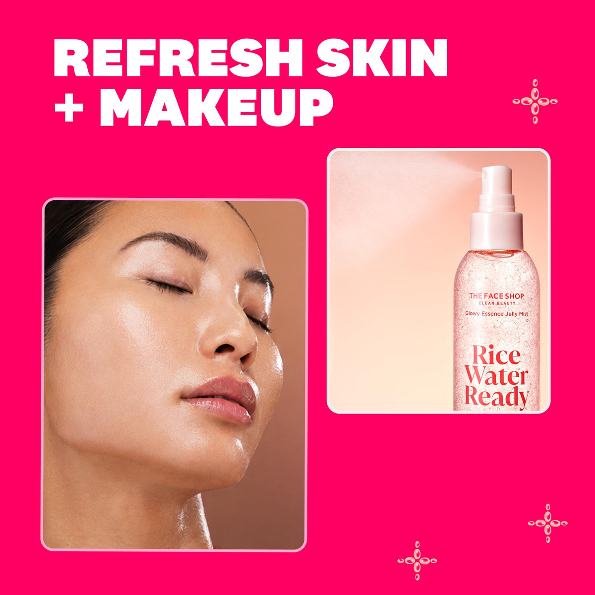 The Face Shop ingredients label showing rice active complex benefits