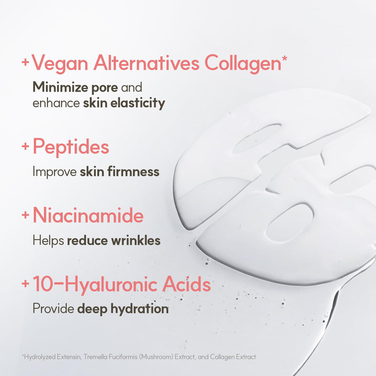 THE FACE SHOP model wearing mask demonstrating full-face coverage and fit benefit