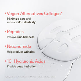 THE FACE SHOP model wearing mask demonstrating full-face coverage and fit benefit