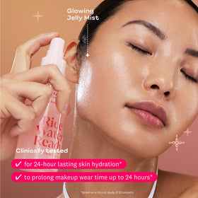 The Face Shop mist used while blending foundation for smoother makeup