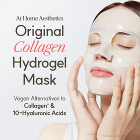 THE FACE SHOP open single sachet with hydrogel mask and nourishing serum visible