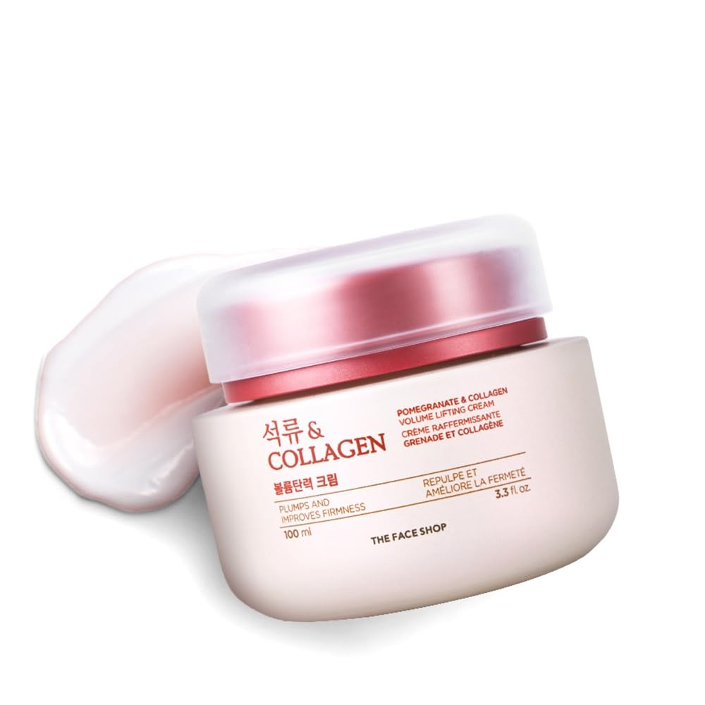 The Face Shop front packaging showing product and calming design for visible firmness