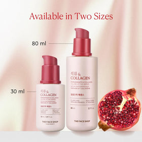 The Face Shop bottle with ruler showing compact travel-friendly size