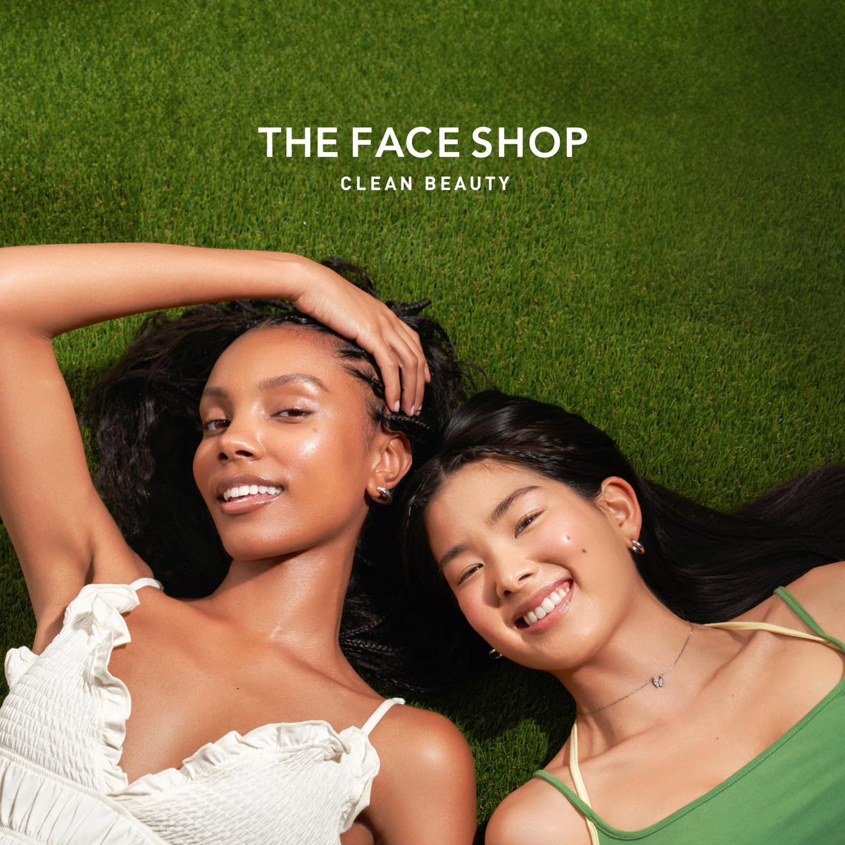 Lifestyle shelf shot of The Face Shop cream showing an everyday bathroom storage idea