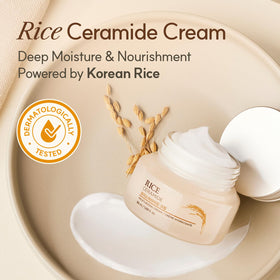Cream texture close-up from The Face Shop showing lightweight, silky moisturizer benefit