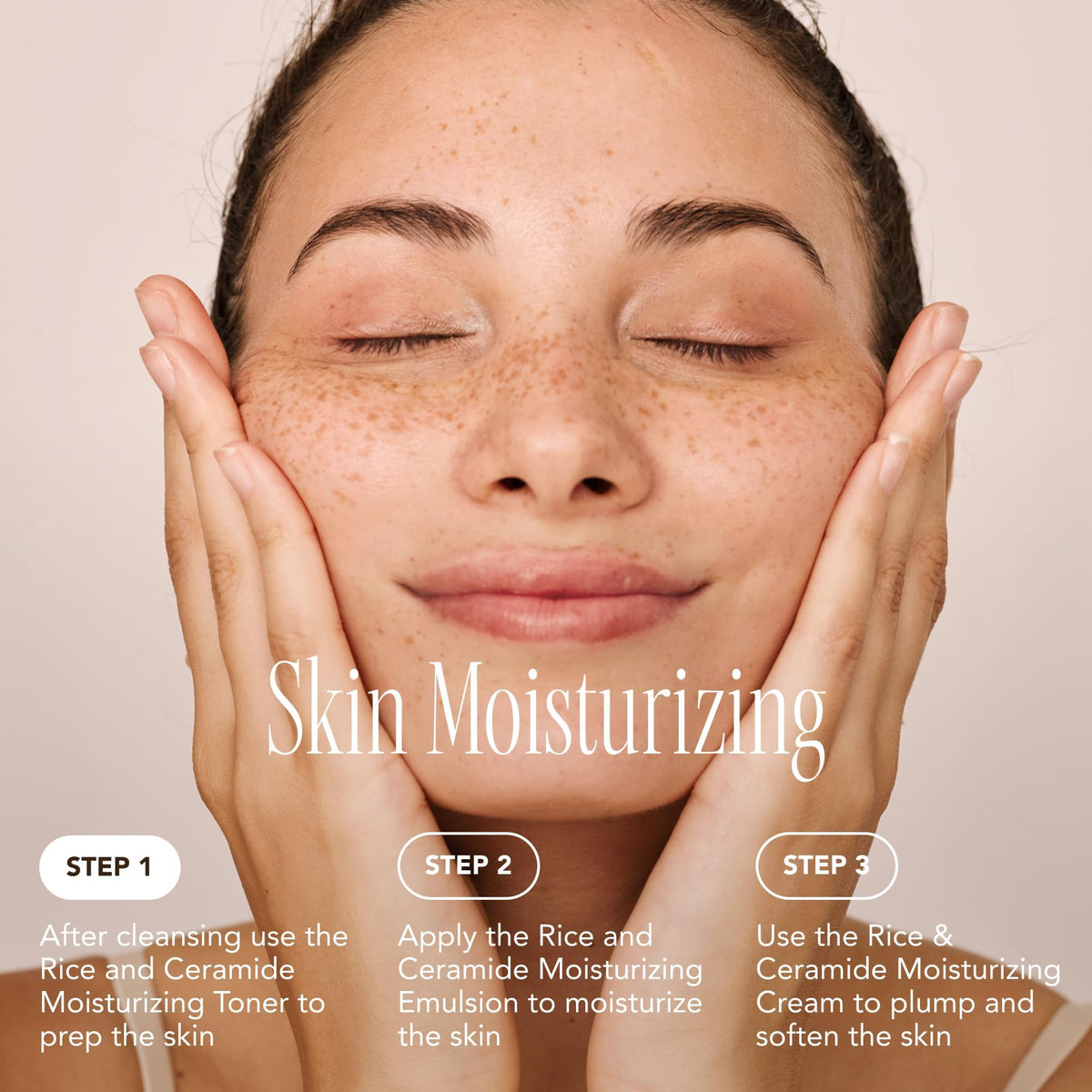 THE FACE SHOP ingredient label showing rice extract and ceramides