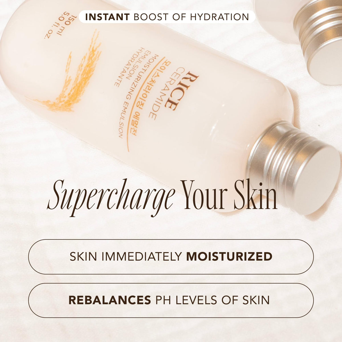 THE FACE SHOP open bottle with visible light lotion for layering