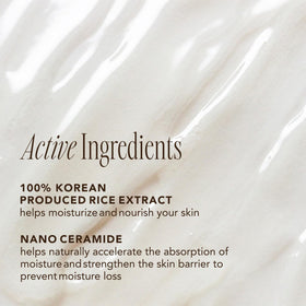 THE FACE SHOP creamy emulsion texture on hand for quick absorption