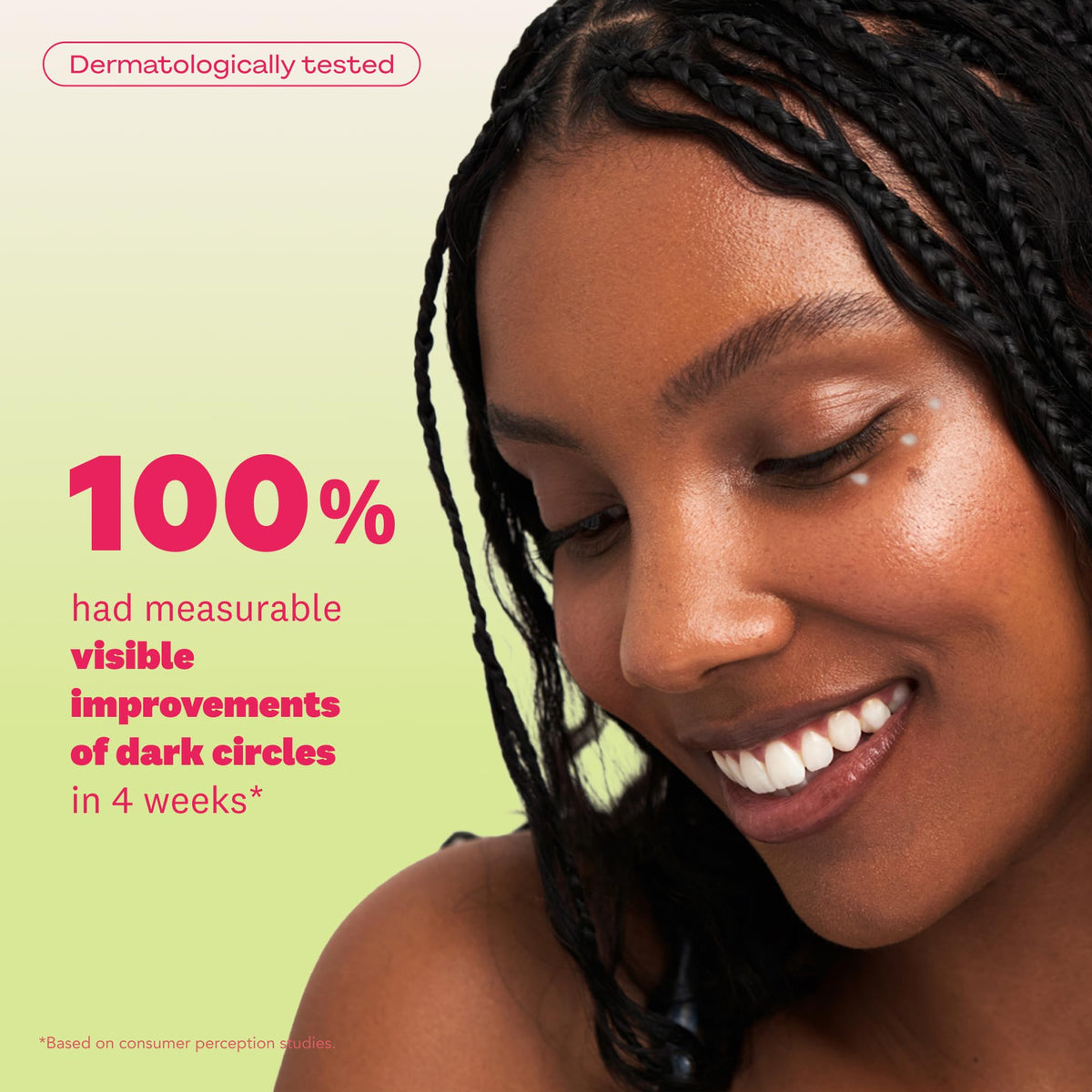 The Face Shop label detail highlighting rice, niacinamide, and hyaluronic acid