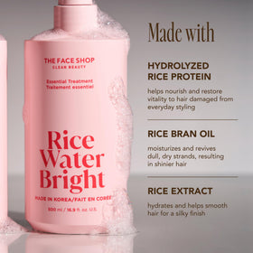 The Face Shop before and after hair showing reduced frizz and shine