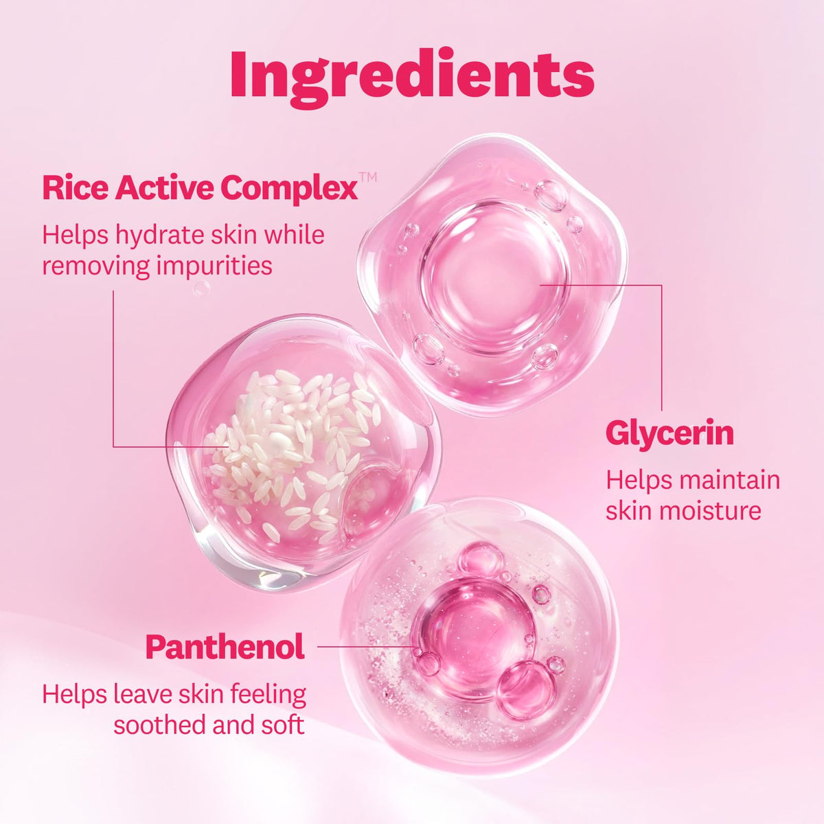 The Face Shop close-up droplet of clear texture showing gentle, hydrating formula