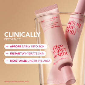 The Face Shop eye cream tube detail showing targeted under-eye hydration