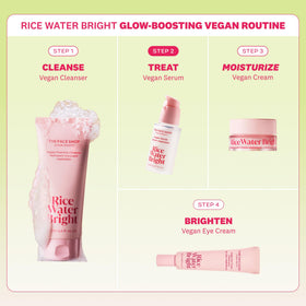The Face Shop applying serum to cheek for hydration and glow