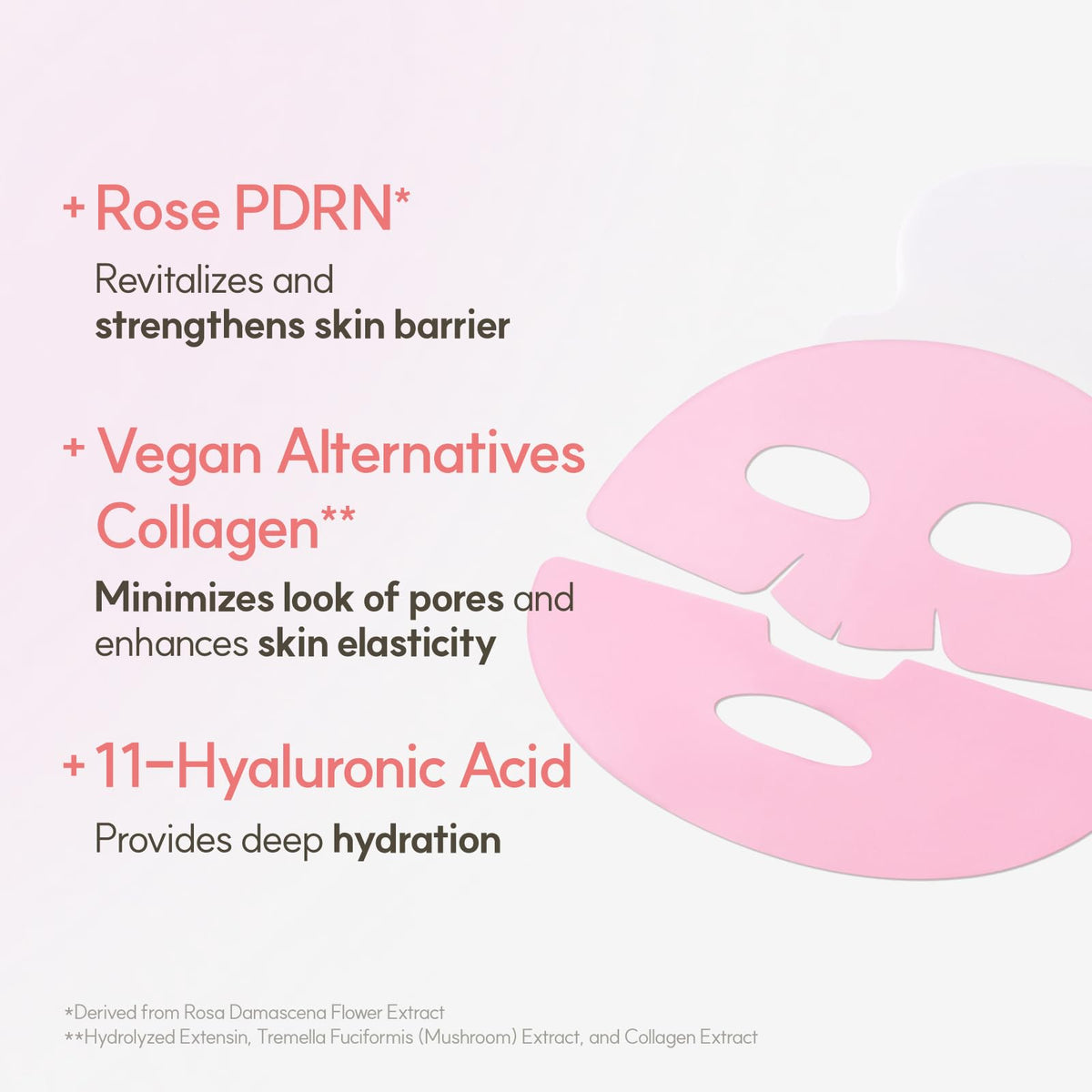 The Face Shop mask on a model demonstrating application for even coverage