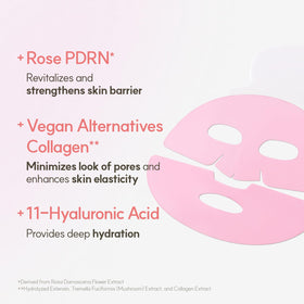 The Face Shop mask on a model demonstrating application for even coverage