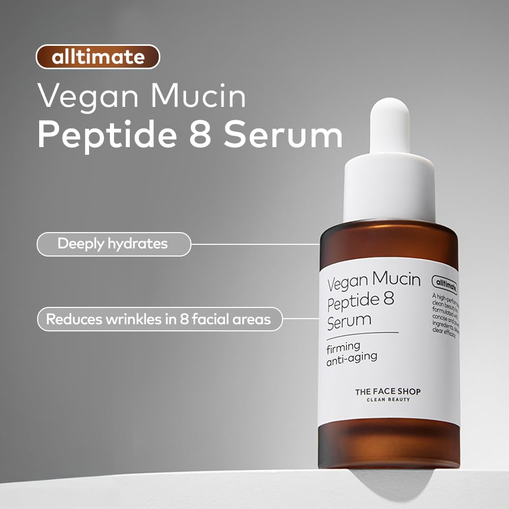 The Face Shop texture close-up highlighting lightweight serum hydration