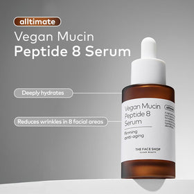 The Face Shop texture close-up highlighting lightweight serum hydration