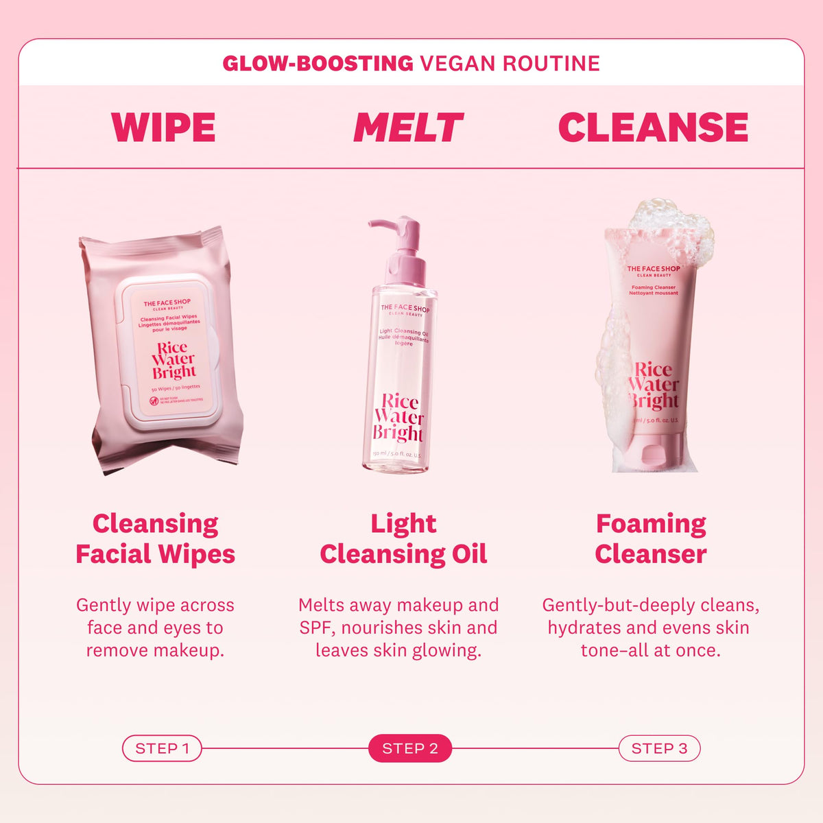 150ml bottle next to everyday items showing compact The Face Shop size