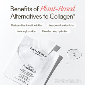 THE FACE SHOP translucent mask signaling ready-to-remove benefit during treatment