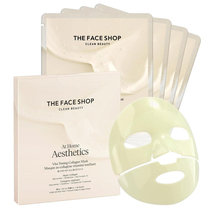THE FACE SHOP front packaging view showing mask sachet and benefit of firm, hydrated skin