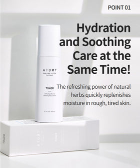 Generic The Fame Toner on bathroom vanity lifestyle scene promoting daily skincare routine